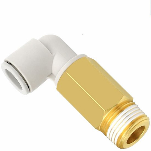 KQ2W Series Extended Male Thread Push-in Elbow